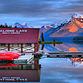 Maligne Lake Sunset Spectacular